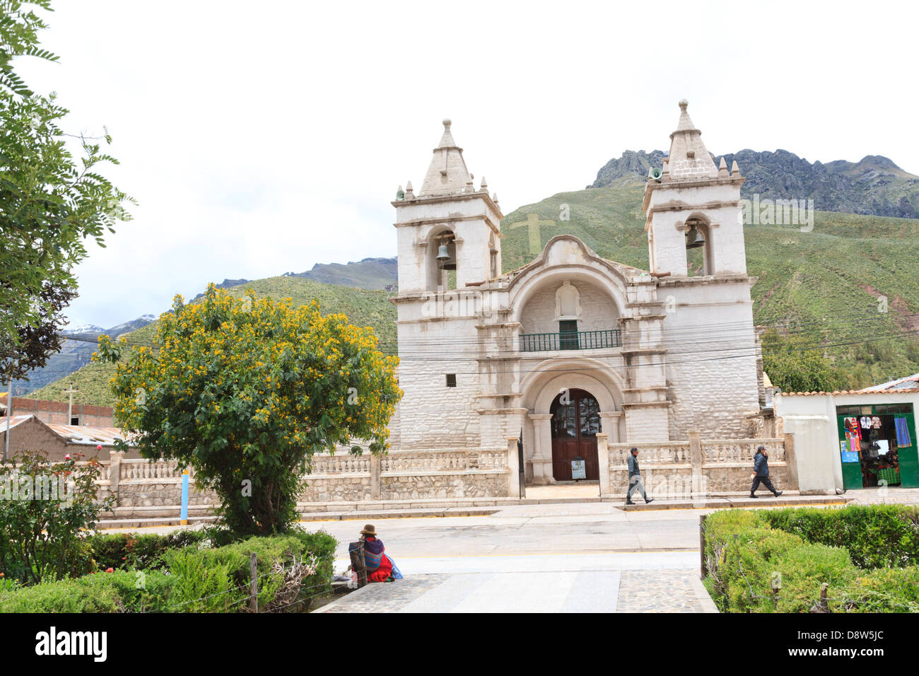 Église de Chivay, Canyon de Colca, Pérou Banque D'Images