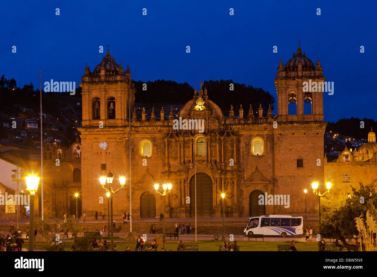 Cathedral, Plaza de Armas, Cuzco, Pérou Banque D'Images