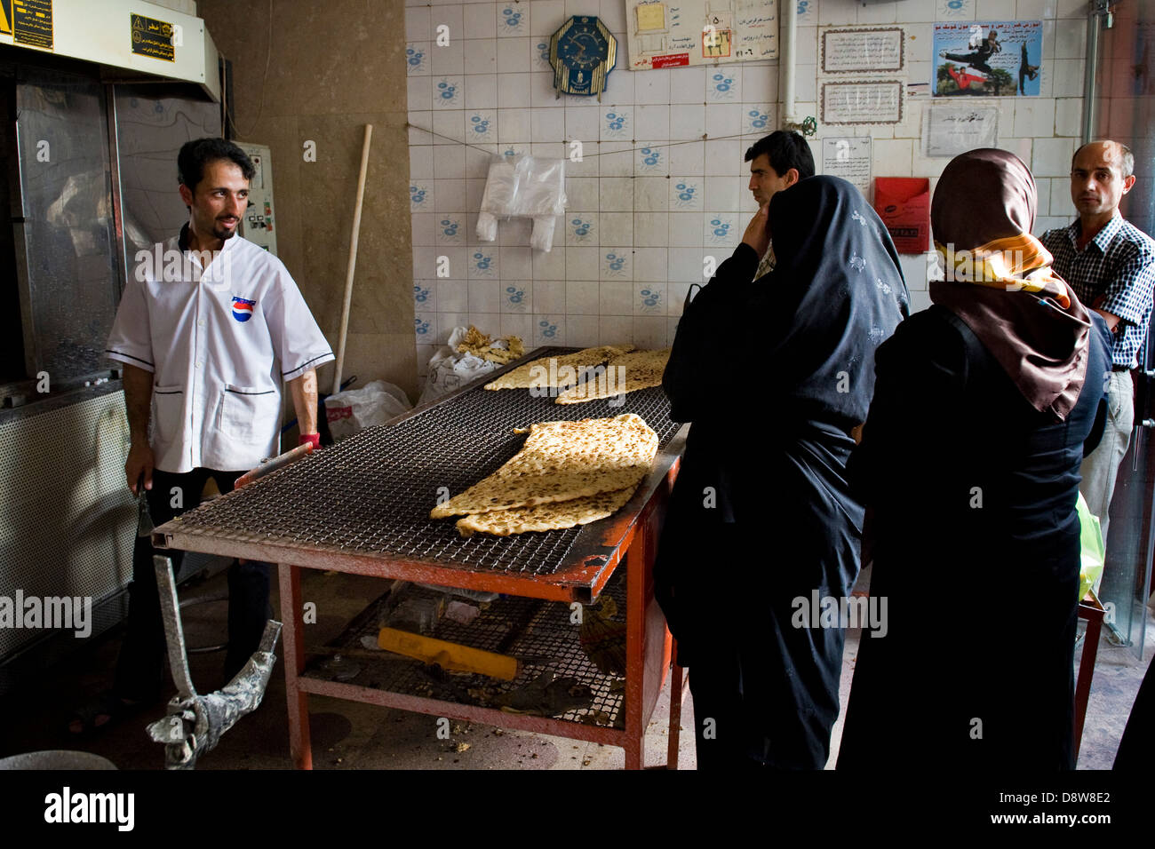 L'Iran, Shiraz, boulangerie Banque D'Images