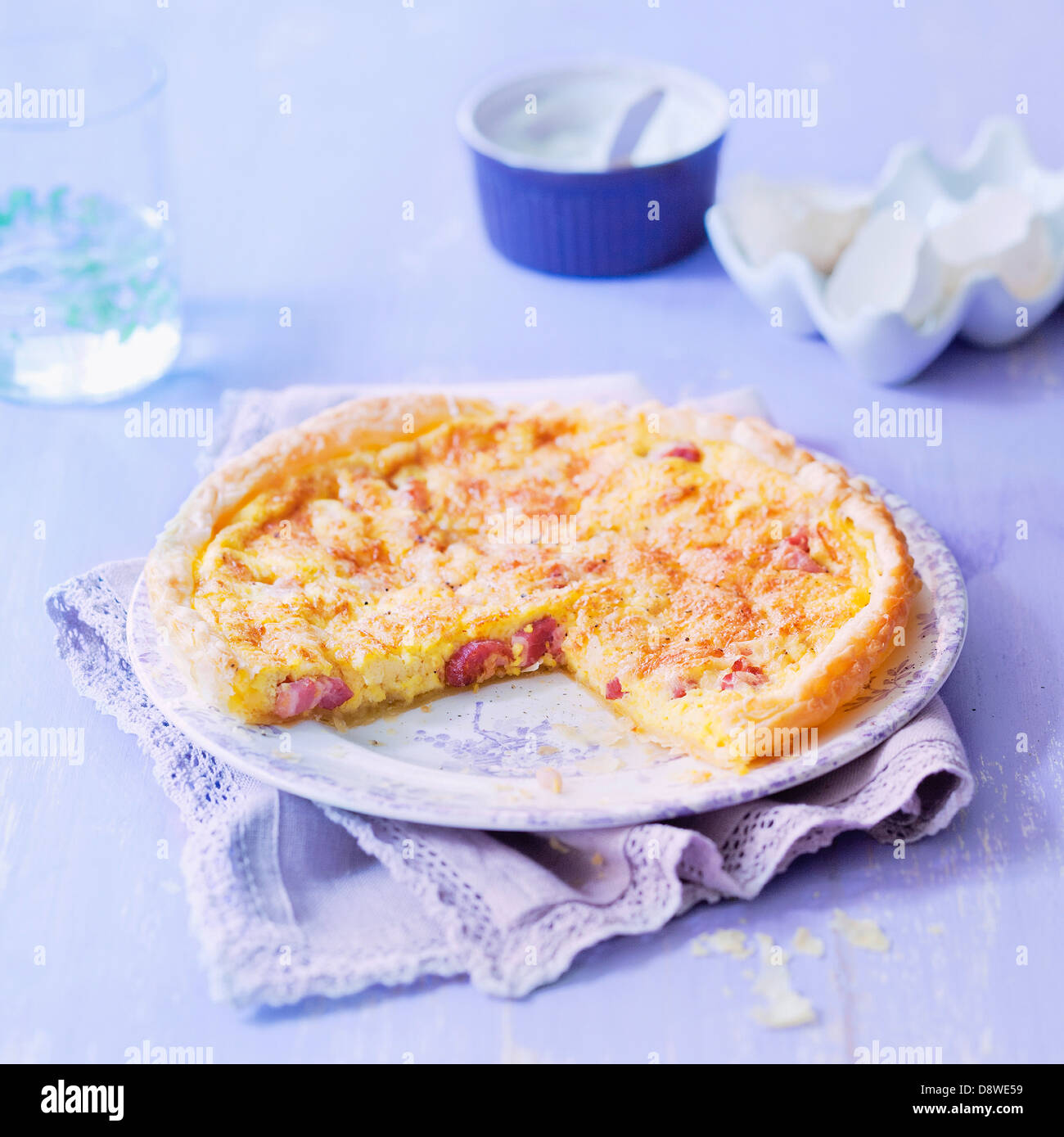 La quiche lorraine Banque D'Images