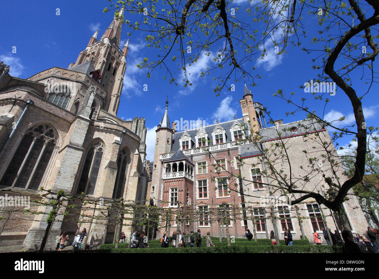 Belgique, Bruges, l'église Notre-Dame, musée Gruuthuse, Banque D'Images