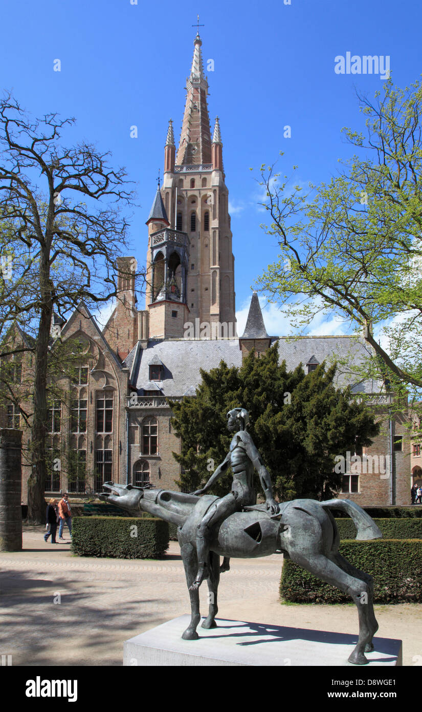 Belgique, Bruges, l'église Notre-Dame, musée Gruuthuse, Banque D'Images