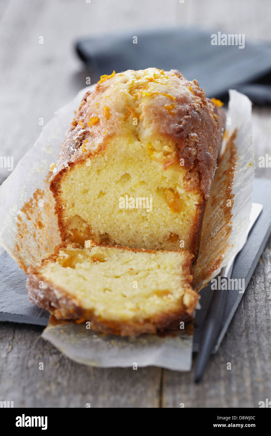 Gâteau orange Banque D'Images