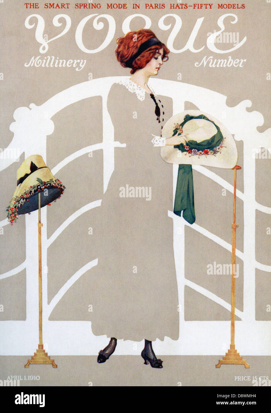 Couverture du magazine Vogue Vintage Banque D'Images