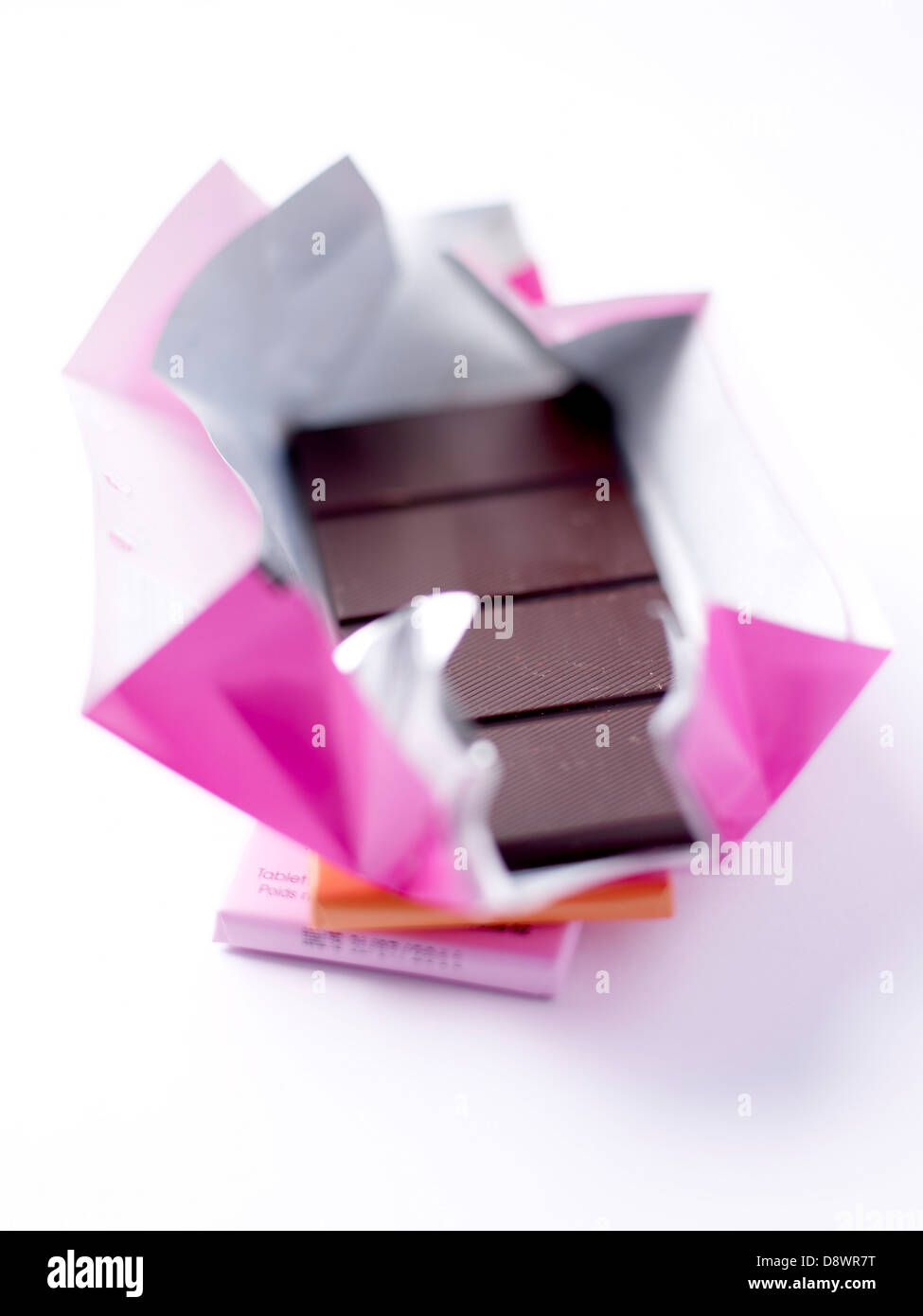 Les petites barres de chocolat de Fauchon Banque D'Images