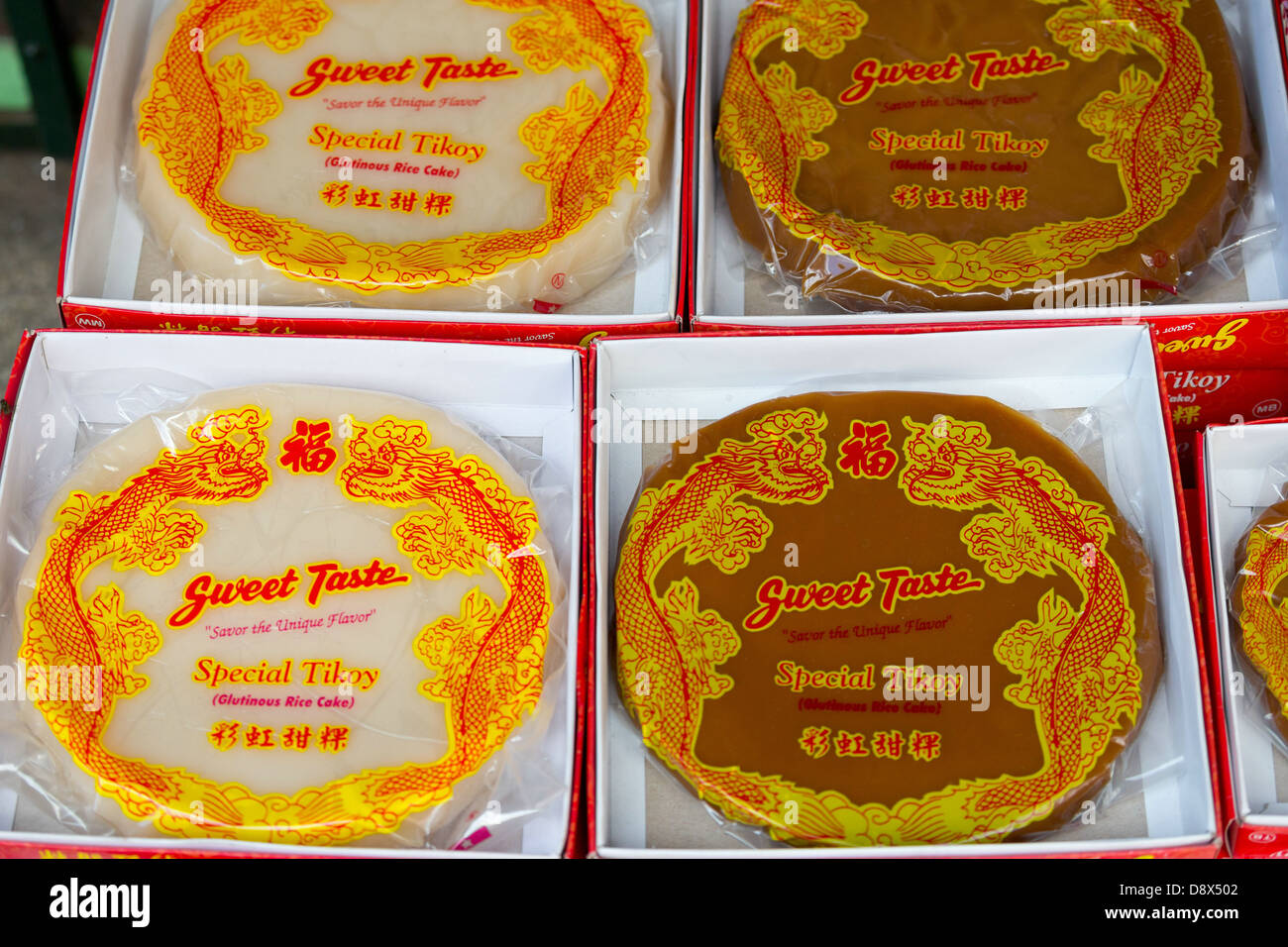 Gateau De Riz Chinois Dans Le Quartier Chinois A Manille