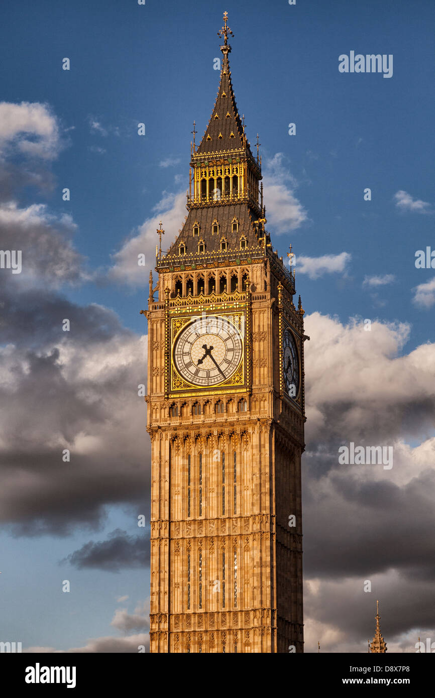 Le Big Ben, Houses of Parliament, Westminster, London Banque D'Images