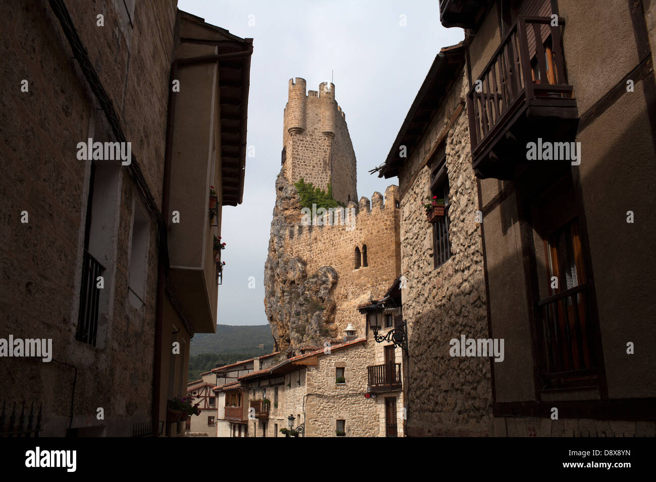 Château des ducs de Frias. IX à XII siècle. Garder la tour Banque D'Images