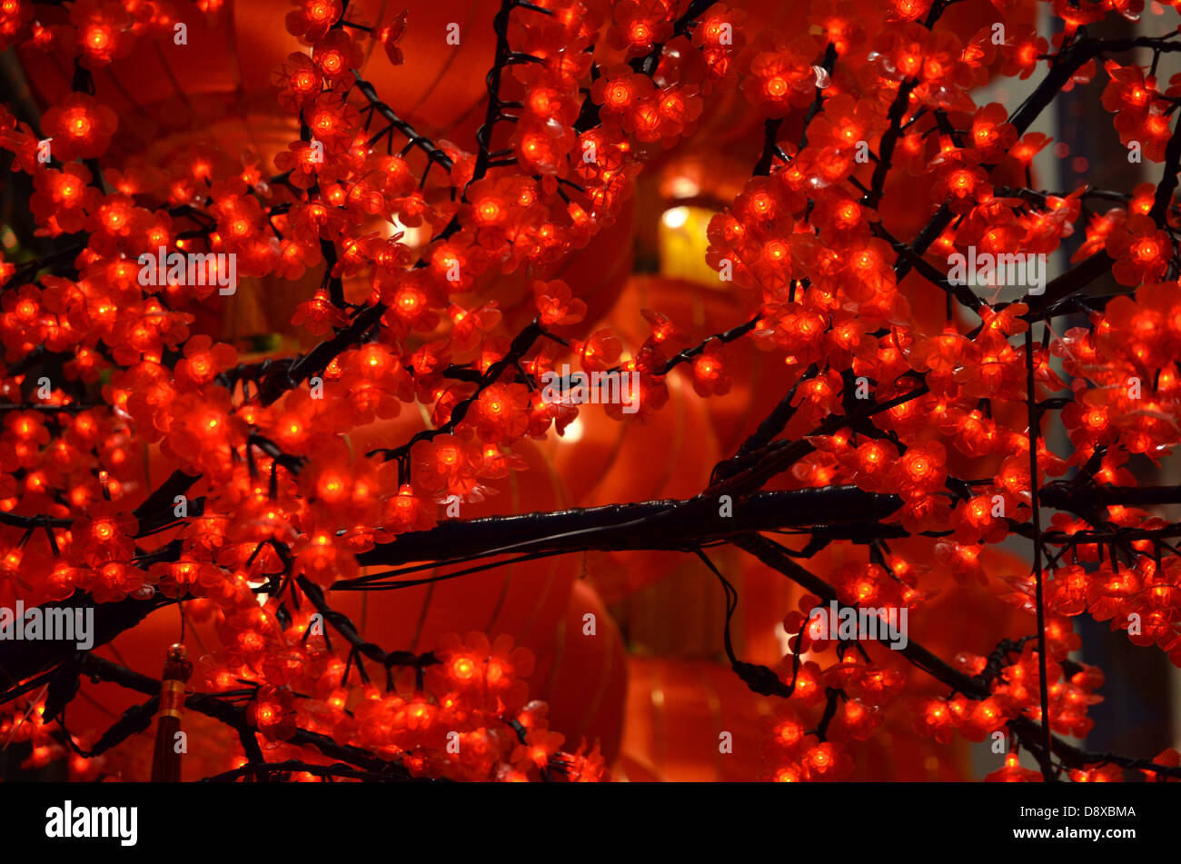 Lanterne Rouge de l'Asie chinoise culturem Banque D'Images