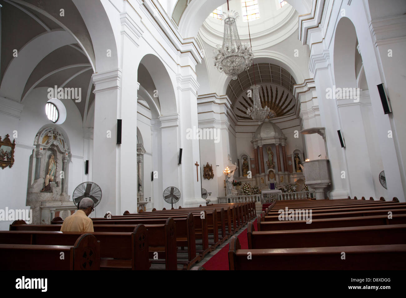 Basilique Cathédrale Cathédrale, Maire, Santa Marta, Colombie, département de Magdalena Banque D'Images