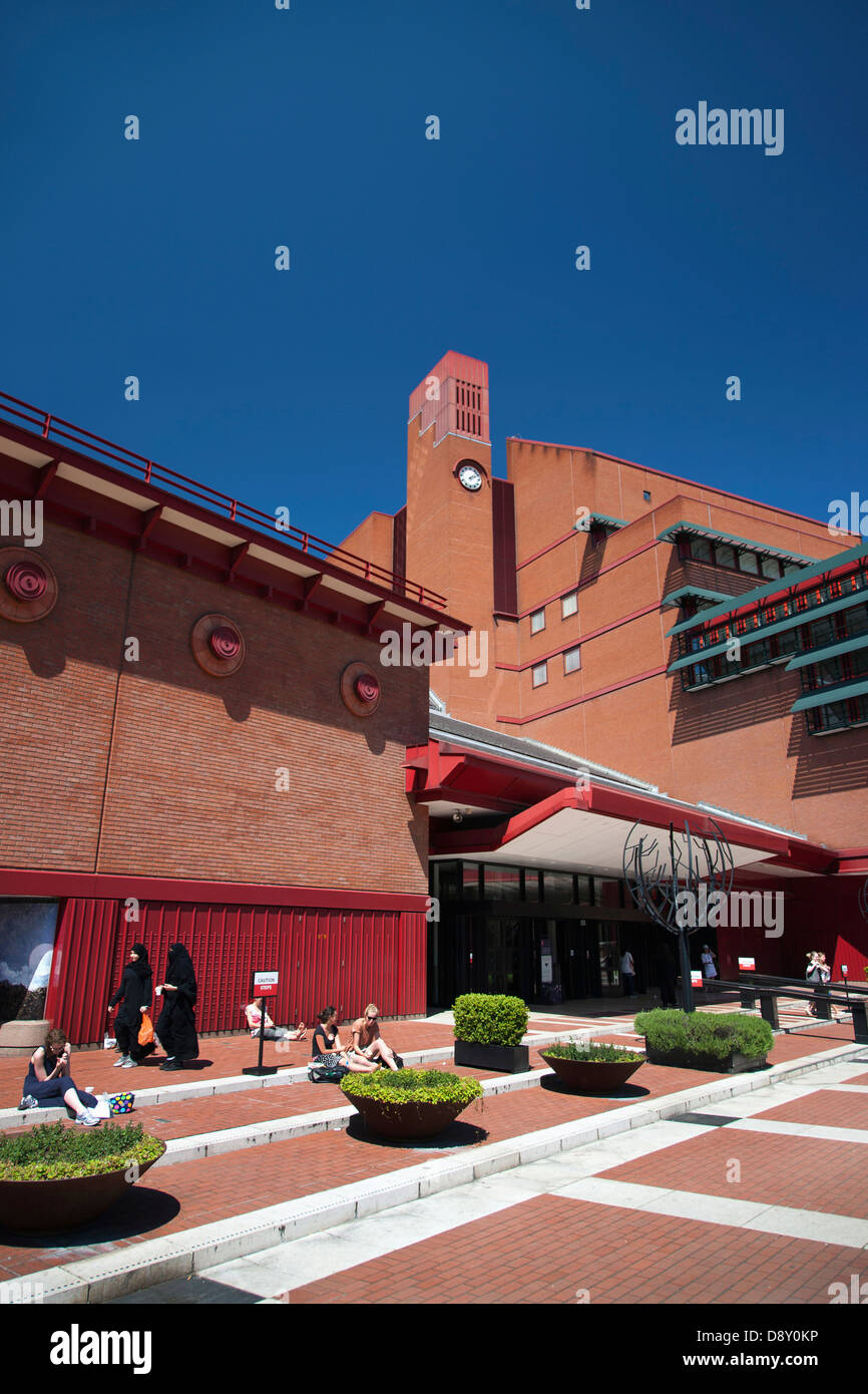 La British Library Euston Road Îles Britanniques Grande-bretagne européenne centre historique de l'histoire de l'Europe du Nord Londres UK United Banque D'Images