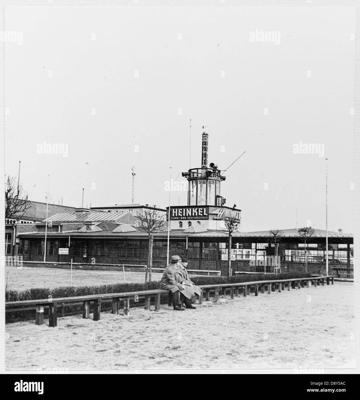 Aéroport de Tempelhof à Berlin, Allemagne, 1937 Banque D'Images