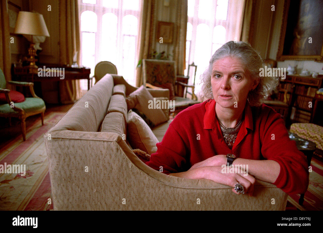 La Comtesse de Sandwich à Mapperton House dans le Dorset. Banque D'Images