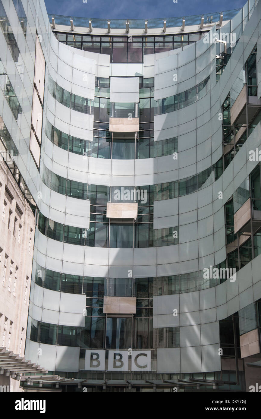 Bâtiment BBC, Portland Place, London, England, UK, FR Banque D'Images