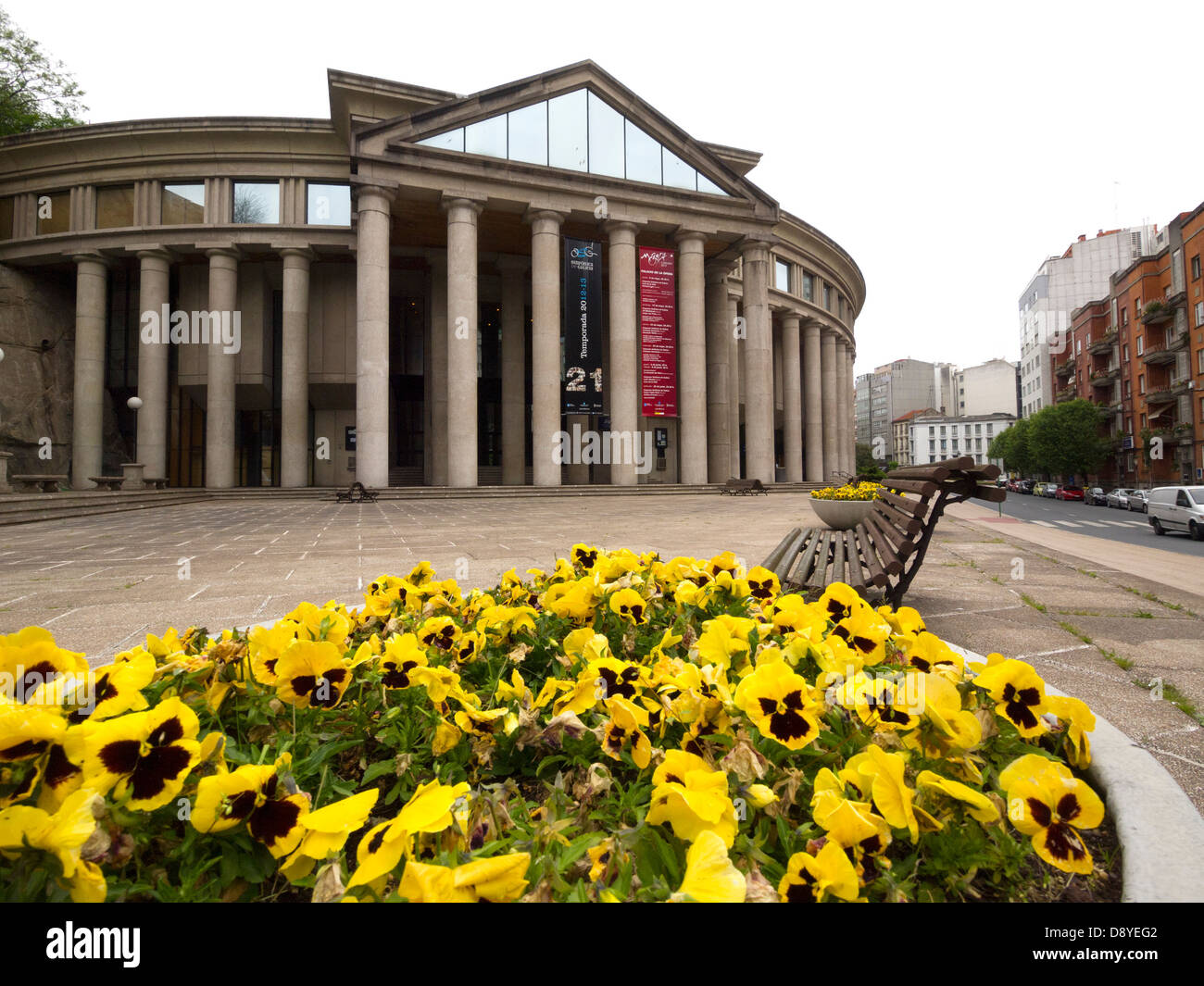 Opera House à La Corogne, Galice, Espagne, Europe Banque D'Images