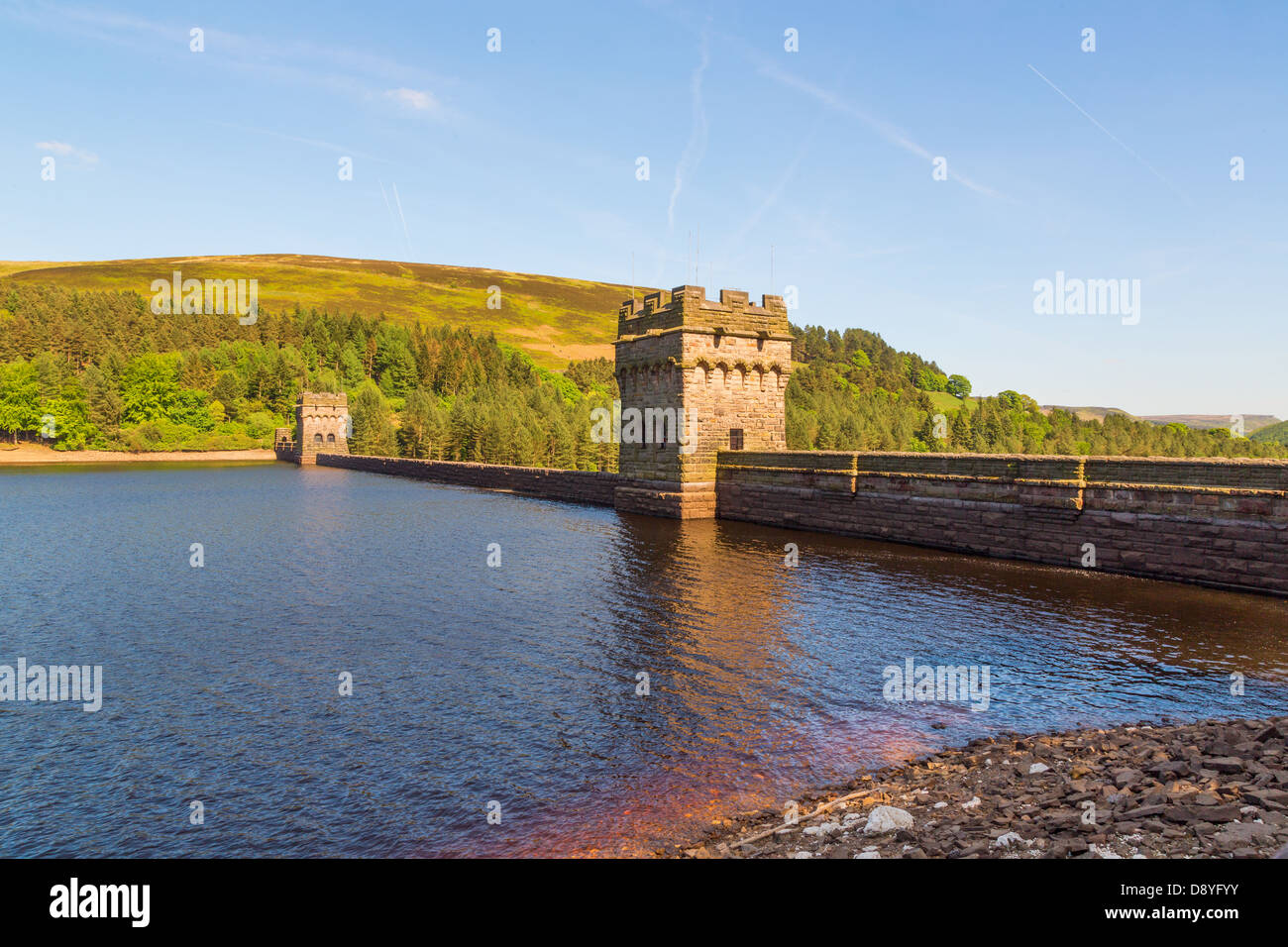 Derwent Barrage, Peak District, Derbyshire, Angleterre, RU Banque D'Images