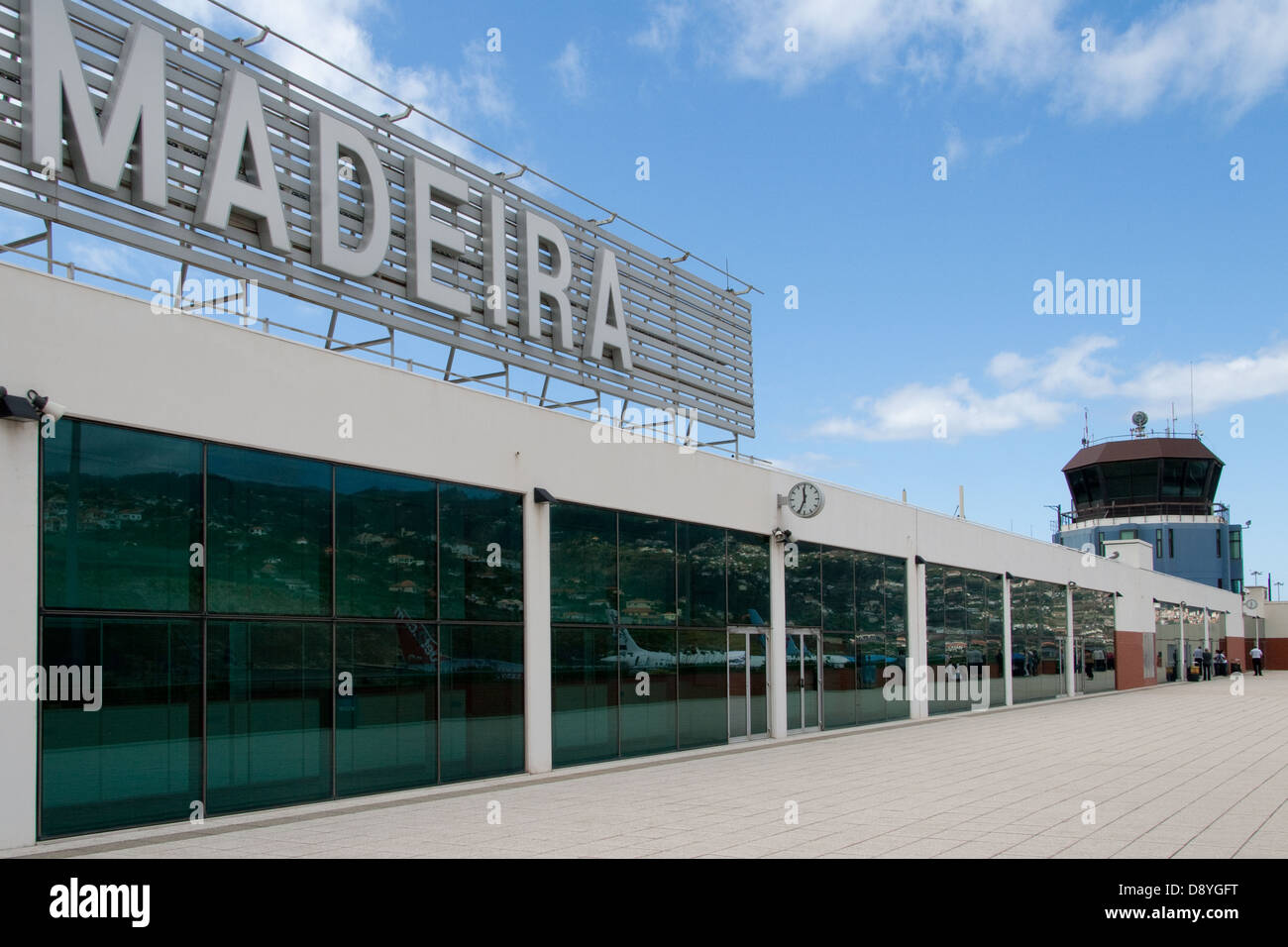 Terminal de l'aéroport de Funchal de Madère Banque D'Images