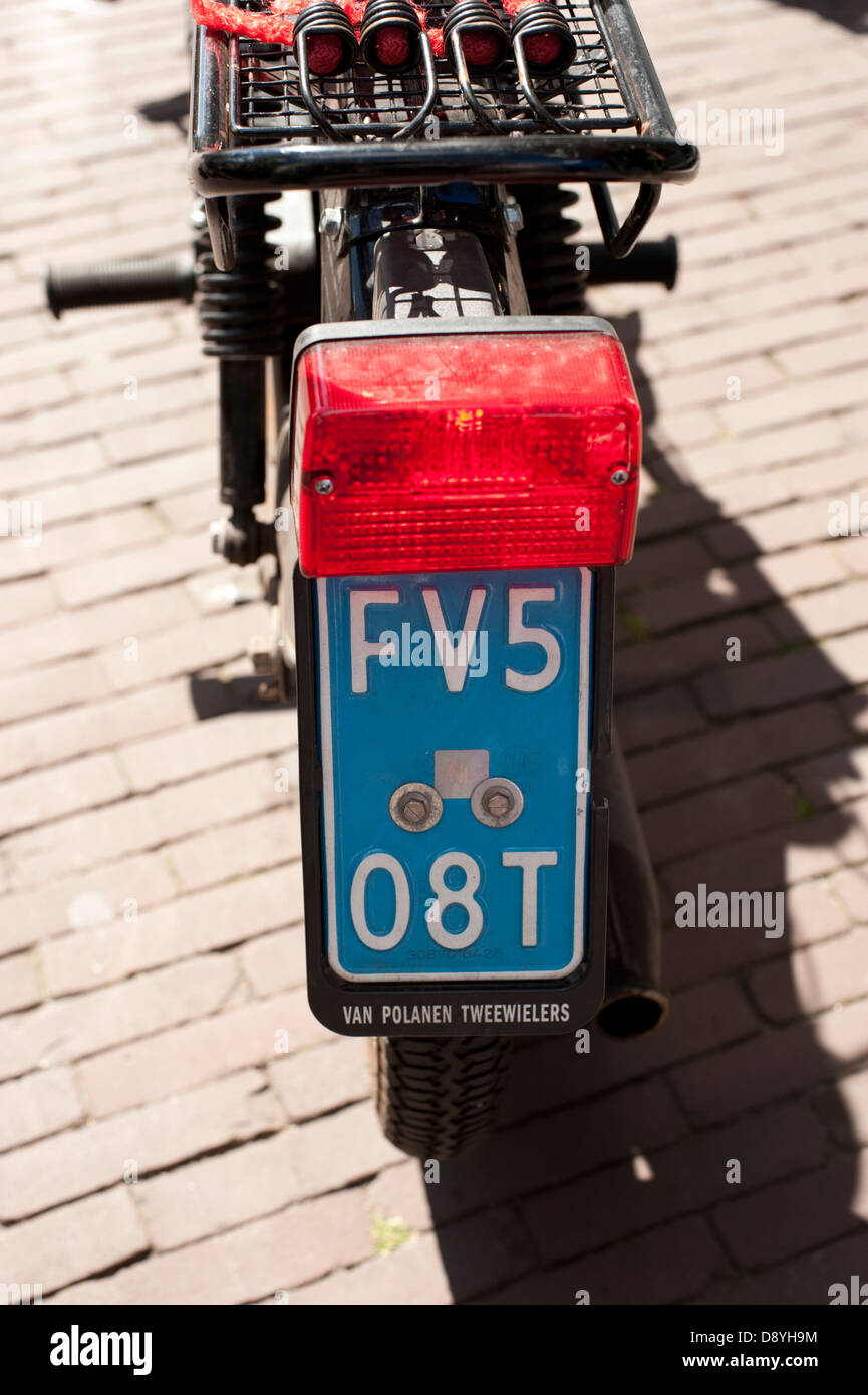 Lot De 2 Autocollants Style Plaque D'immatriculation Pays-Bas "Koninkrijk Der Nederlanden"