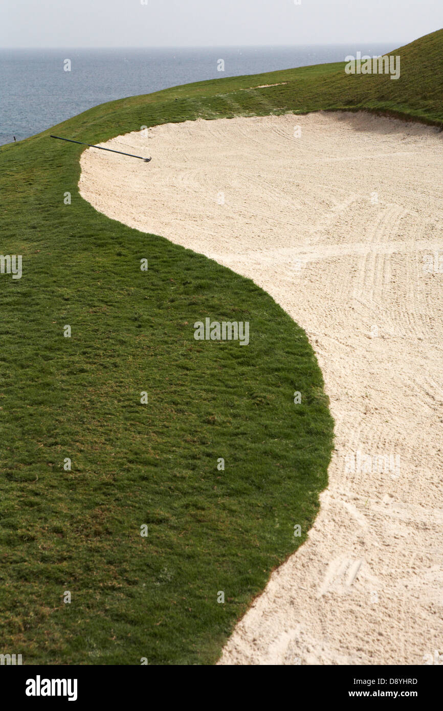 Un terrain de golf, Gran Canaria, Espagne. Banque D'Images