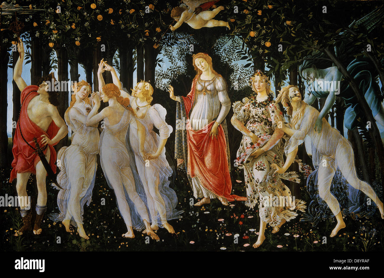 Le printemps de Sandro Botticelli La Primavera 1478 Banque D'Images