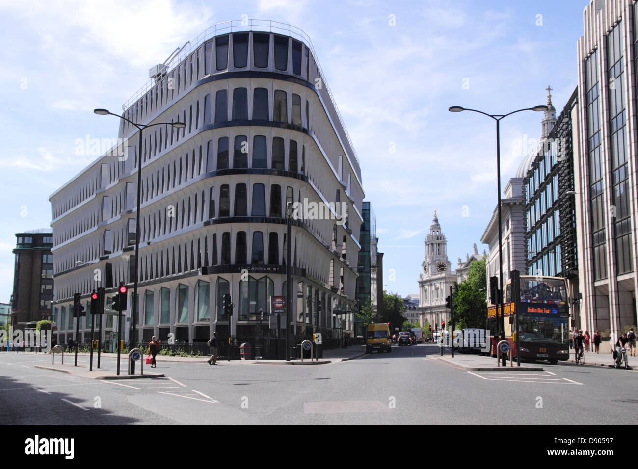 Crédit Lyonnais banque à 30 Cannon Street Londres Banque D'Images