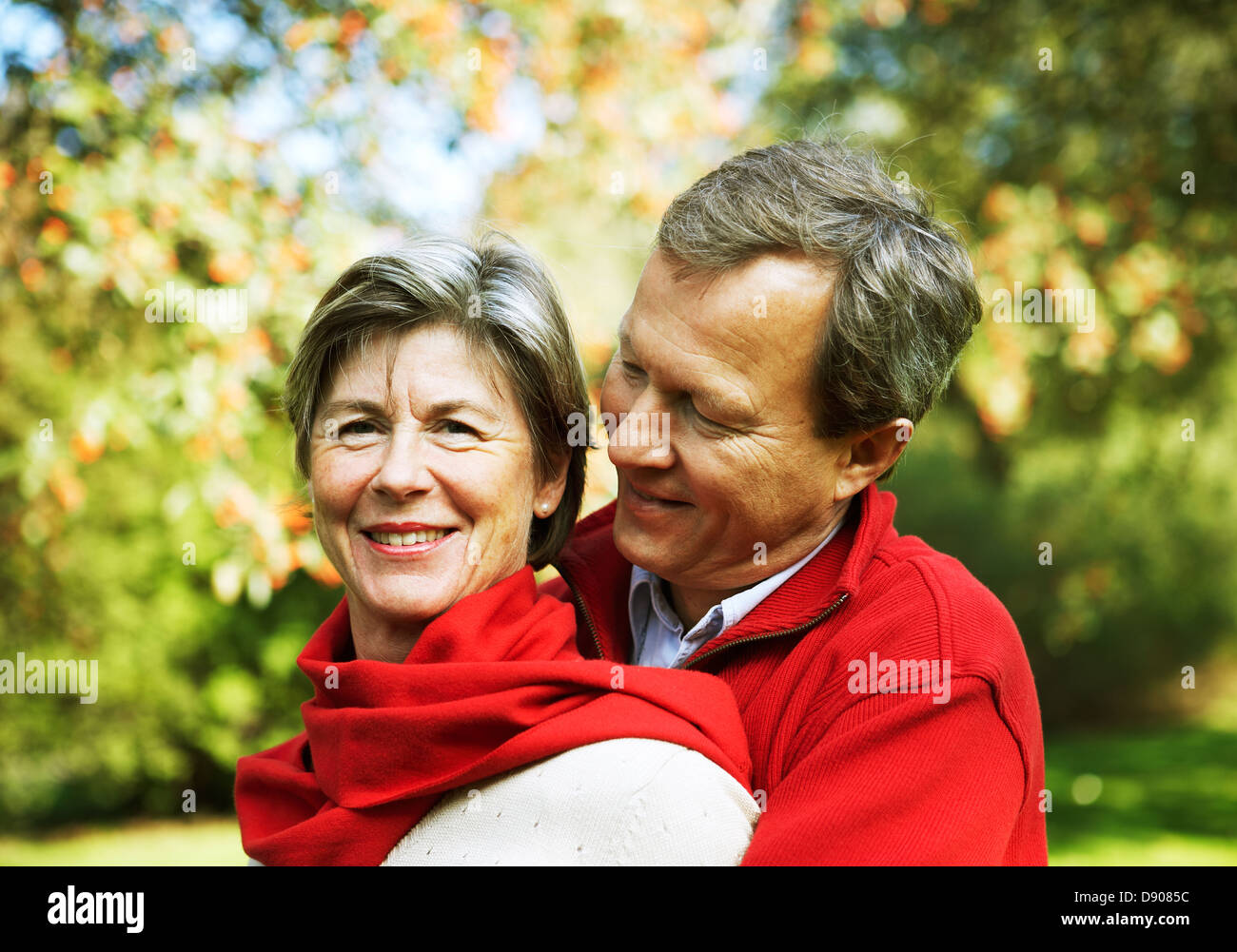 Portrait d'un couple d'âge moyen. Banque D'Images