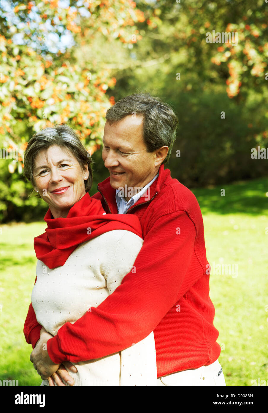 Portrait d'un couple d'âge moyen. Banque D'Images
