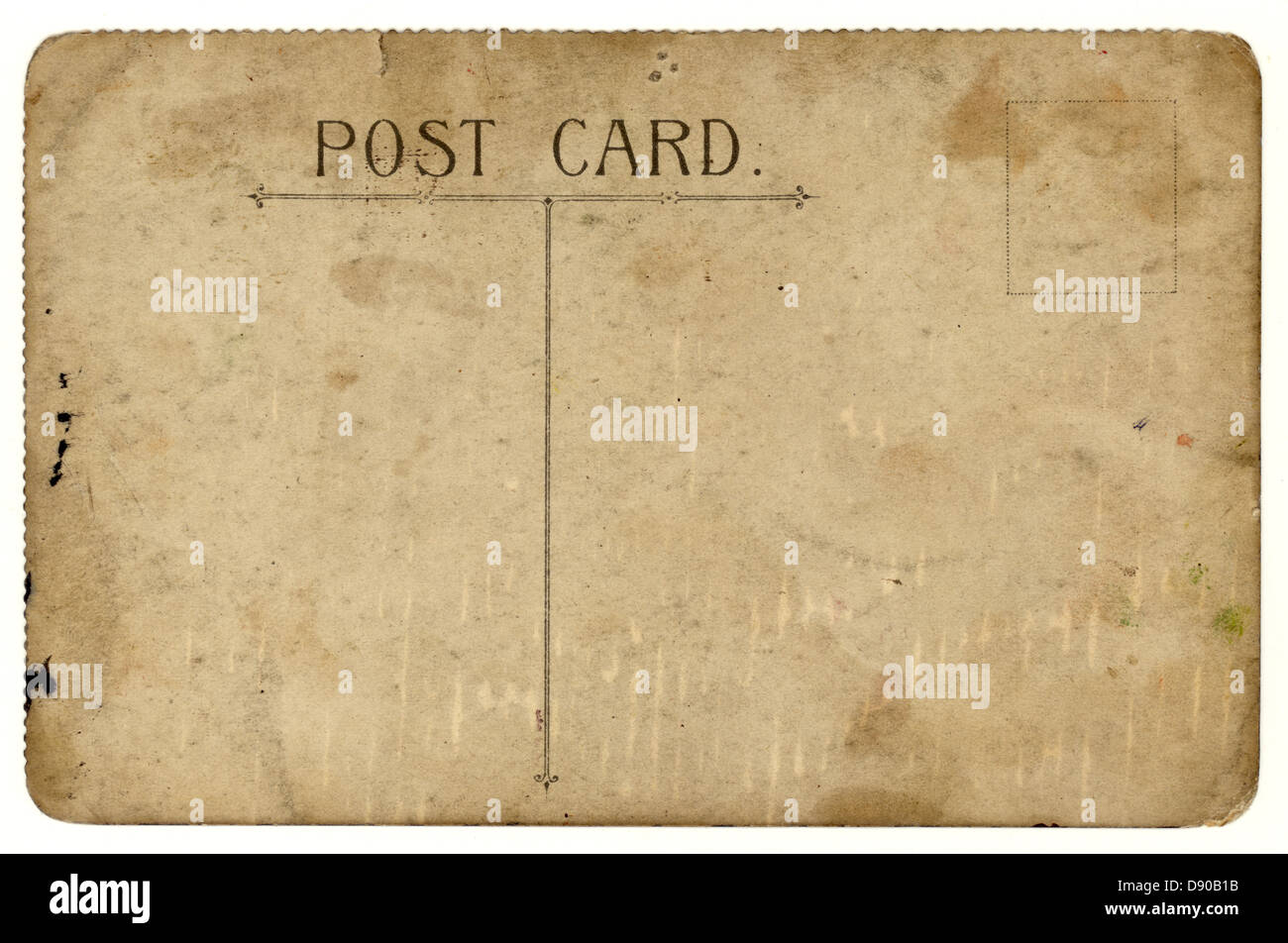 De marche arrière au début des années 1900, la carte postale fait U.K. Banque D'Images
