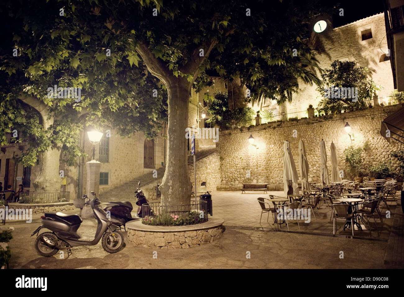 Un carré de nuit, de l'Espagne. Banque D'Images