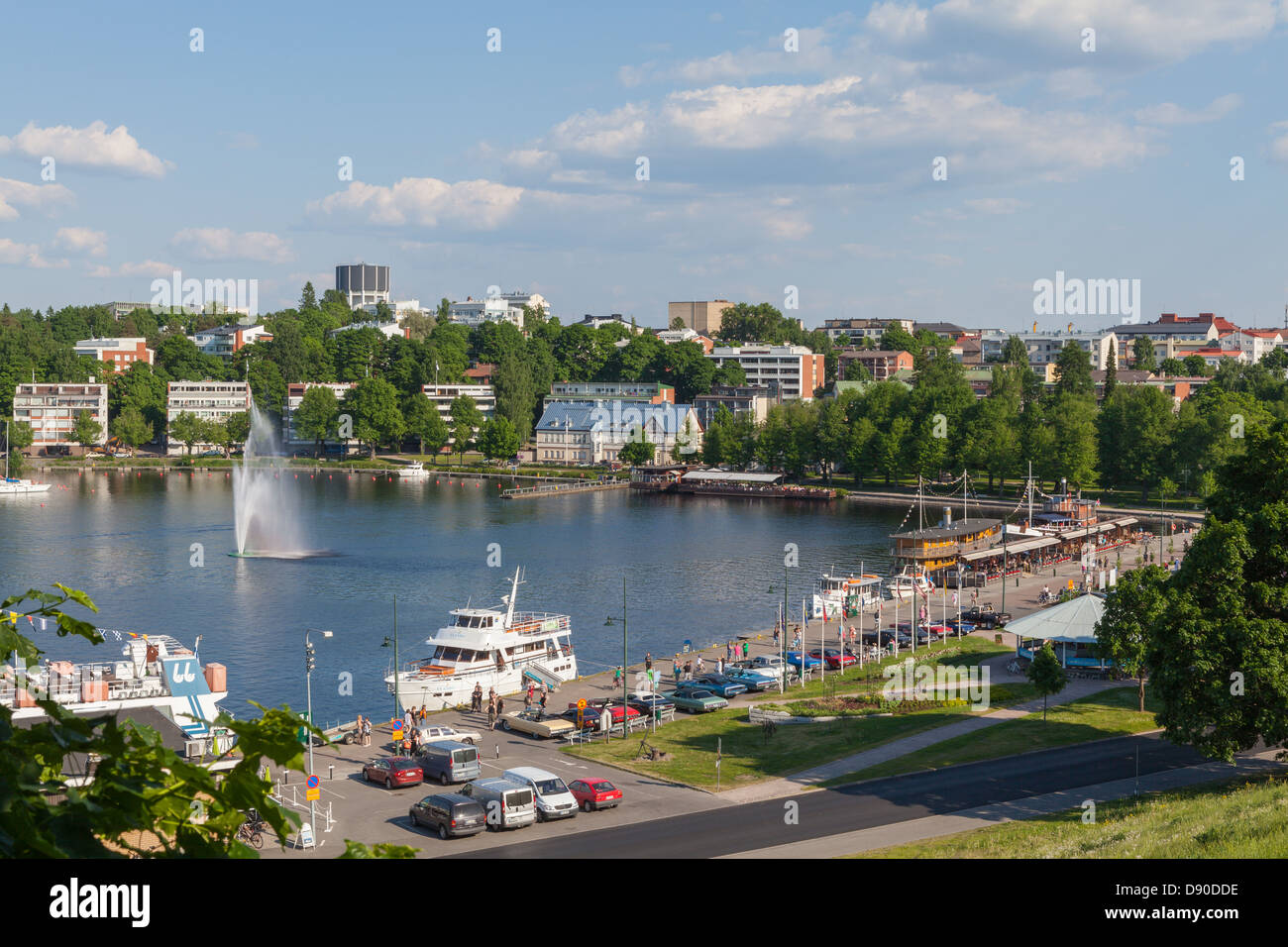 Vue sur le lac de Lappeenranta Banque D'Images