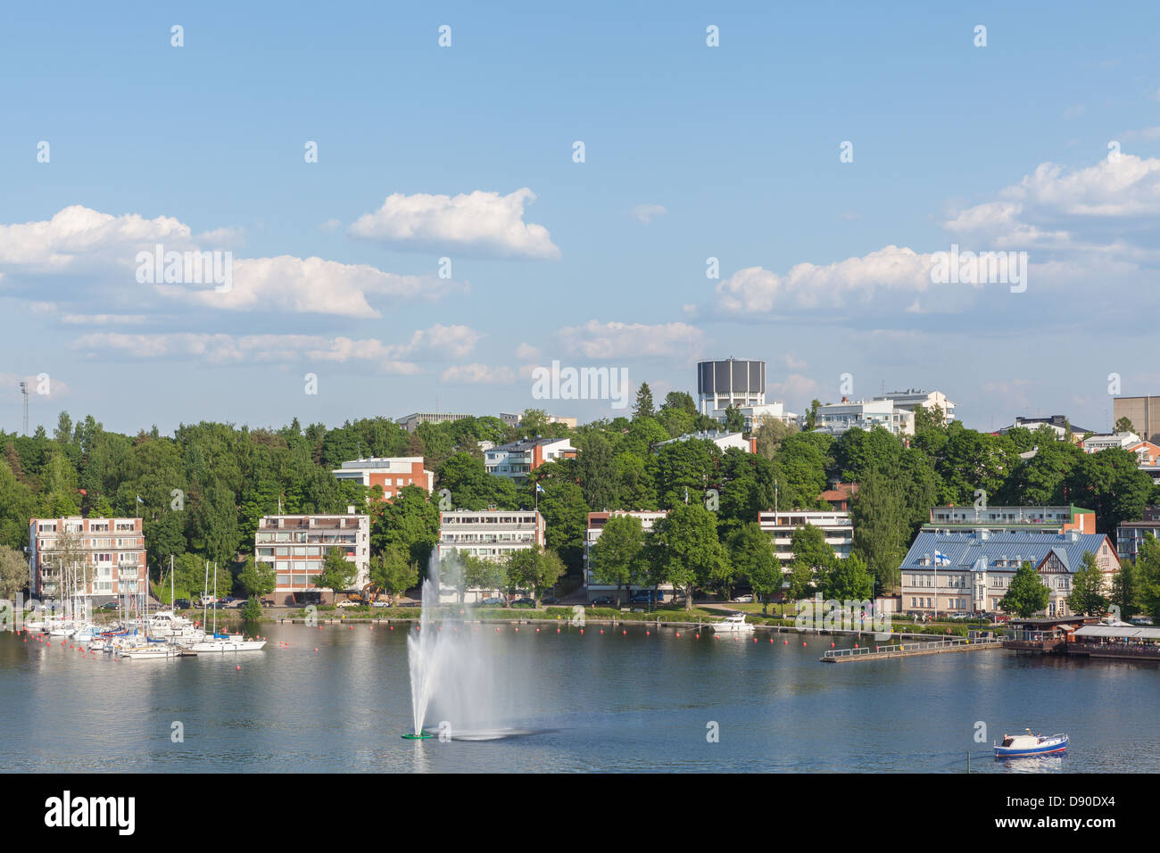 Vue sur le lac de Lappeenranta Banque D'Images