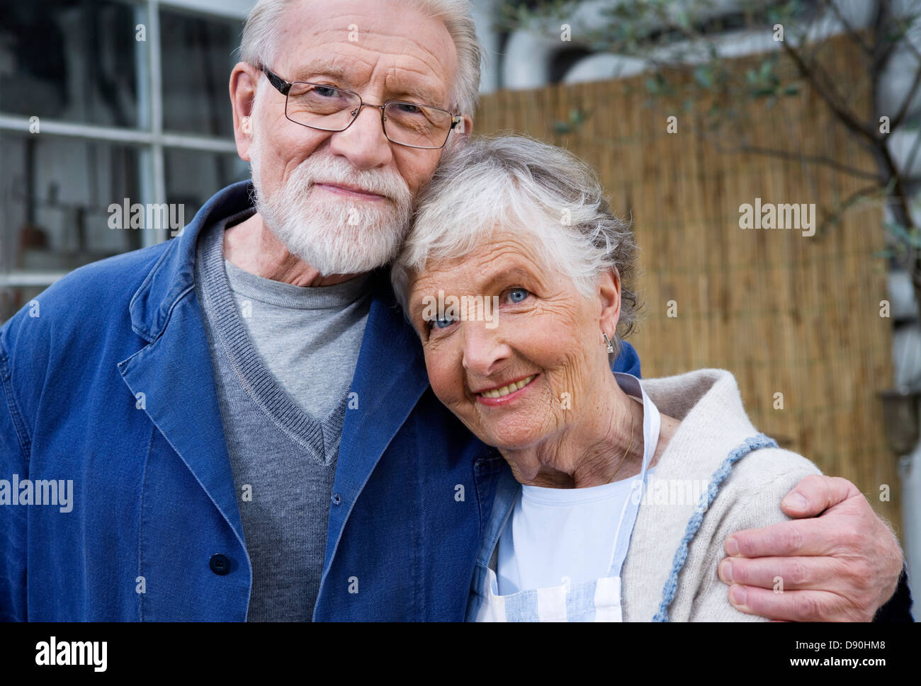 Portrait d'un couple de personnes âgées, la Suède. scandinave Banque D'Images