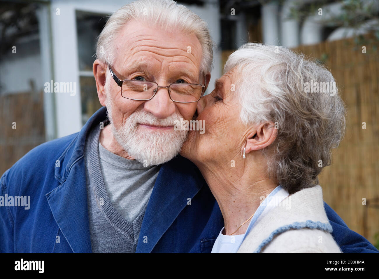 Portrait d'un couple de personnes âgées, la Suède. scandinave Banque D'Images