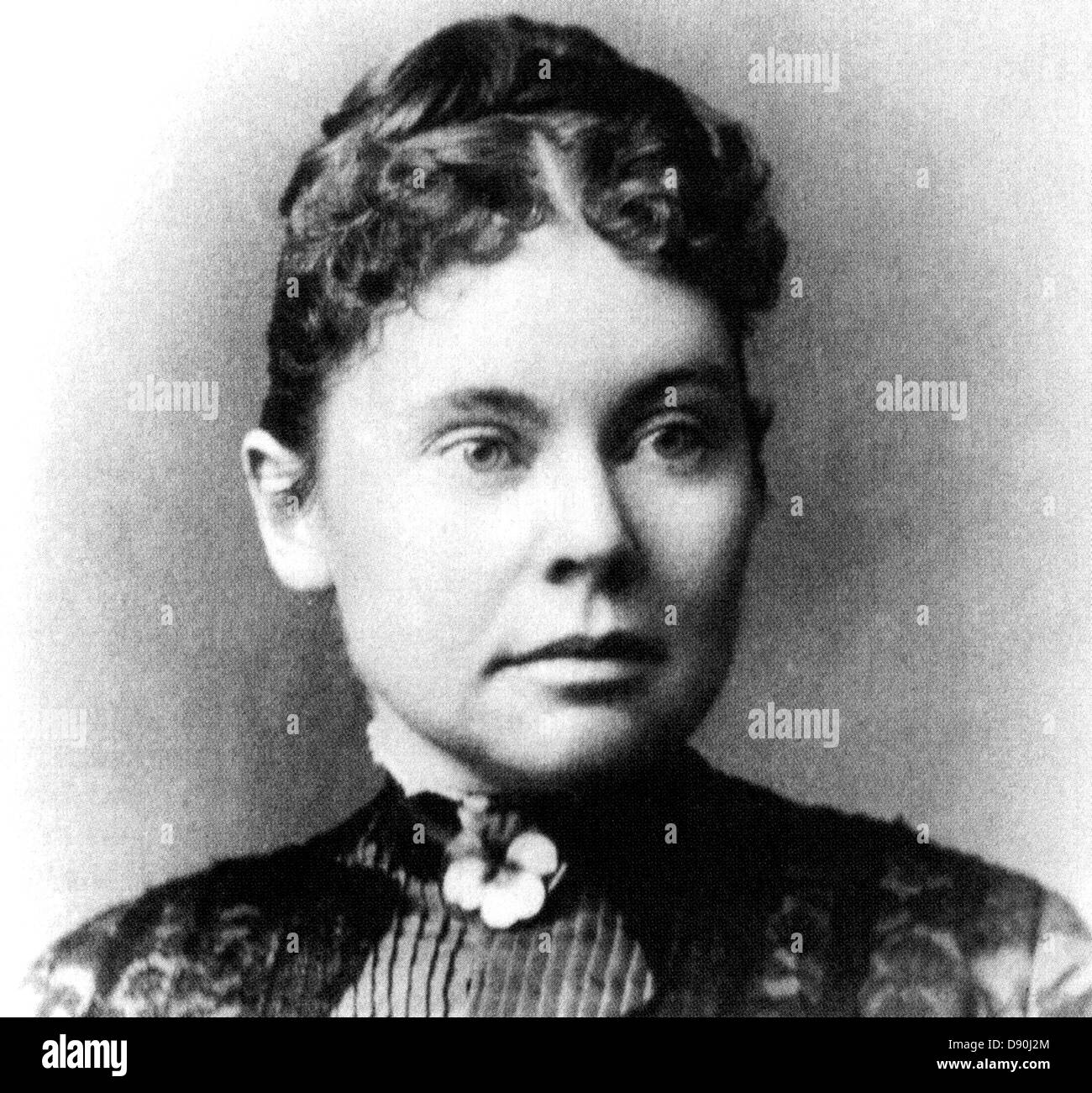 LIZZIE BORDEN (1860-1927) American Woman jugé et acquitté de l'ax 1892 assassinats de son père et belle-mère Banque D'Images