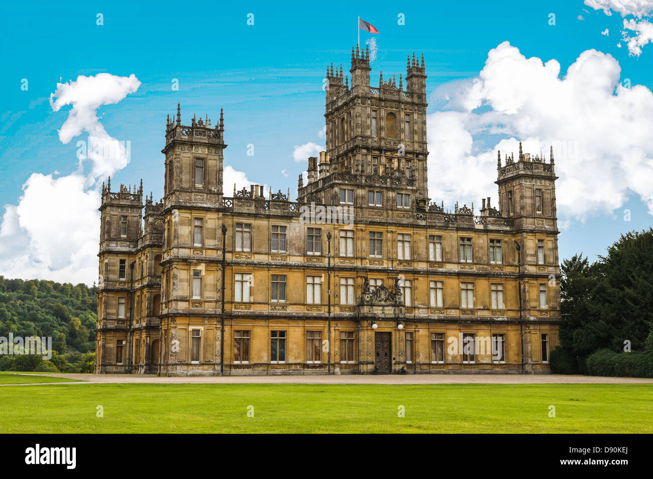 Château de Highclere, Hampshire ; l'emplacement pour la BBC drama