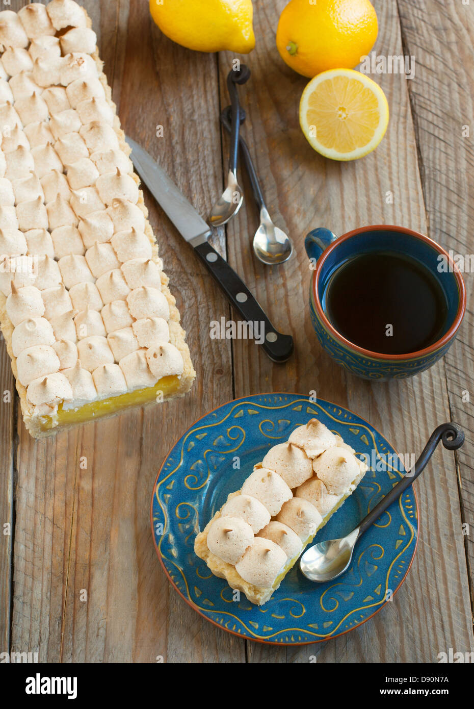 Tarte au citron Banque D'Images