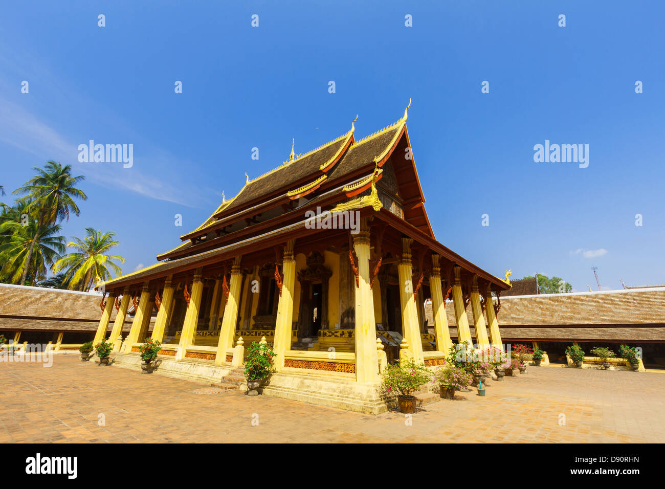 Wat Si Saket est un bouddhiste wat à Vientiane Banque D'Images