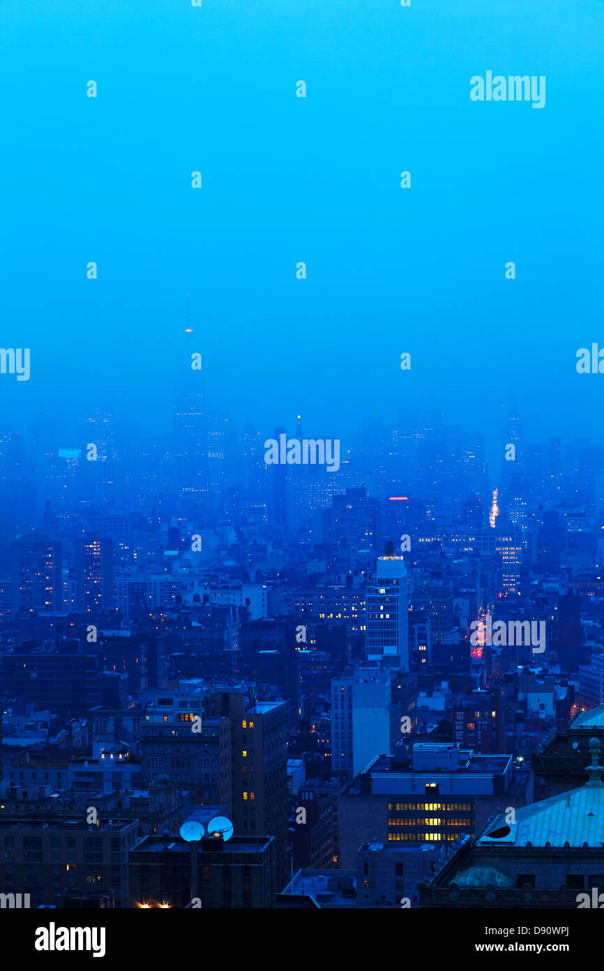 Dans le brouillard de Manhattan, Soho et Illinois Banque D'Images