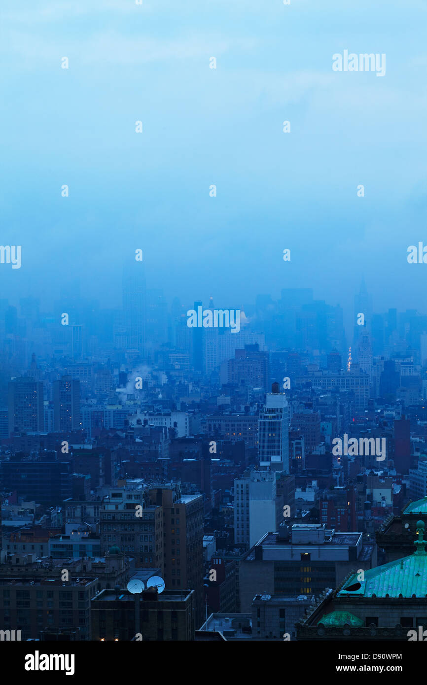 Dans le brouillard de Manhattan, Soho et Illinois Banque D'Images