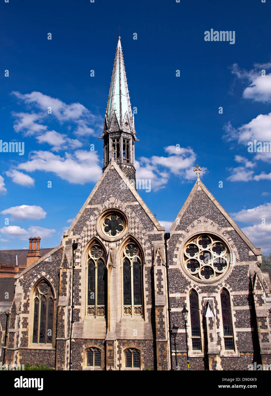 Voir l'École de Harrow Chapelle, Harrow, Middlesex, Greater London, Angleterre, Royaume-Uni Banque D'Images