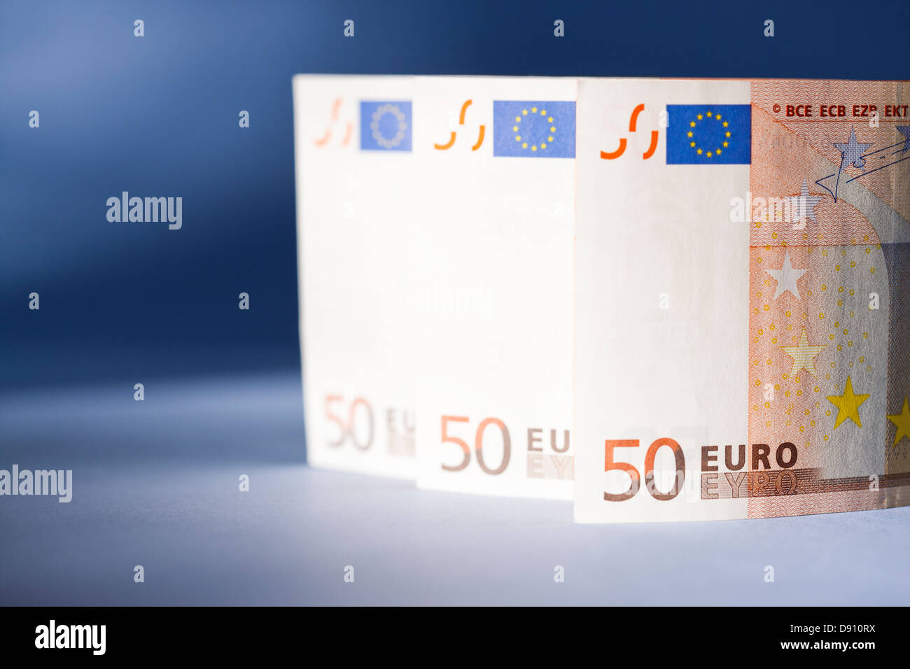 Cinquante euro notes Banque D'Images