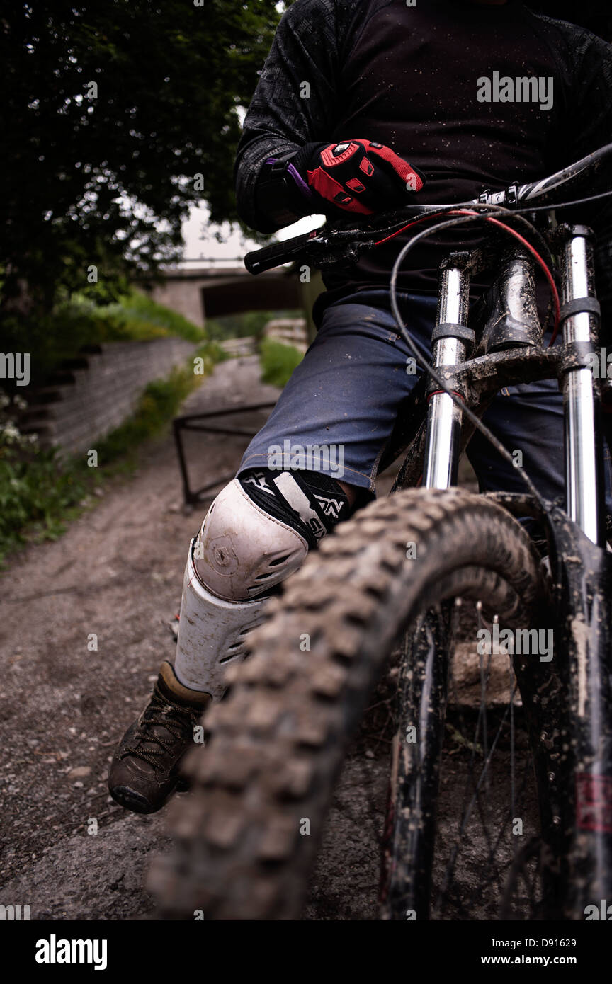 Coureur de motocross Banque D'Images