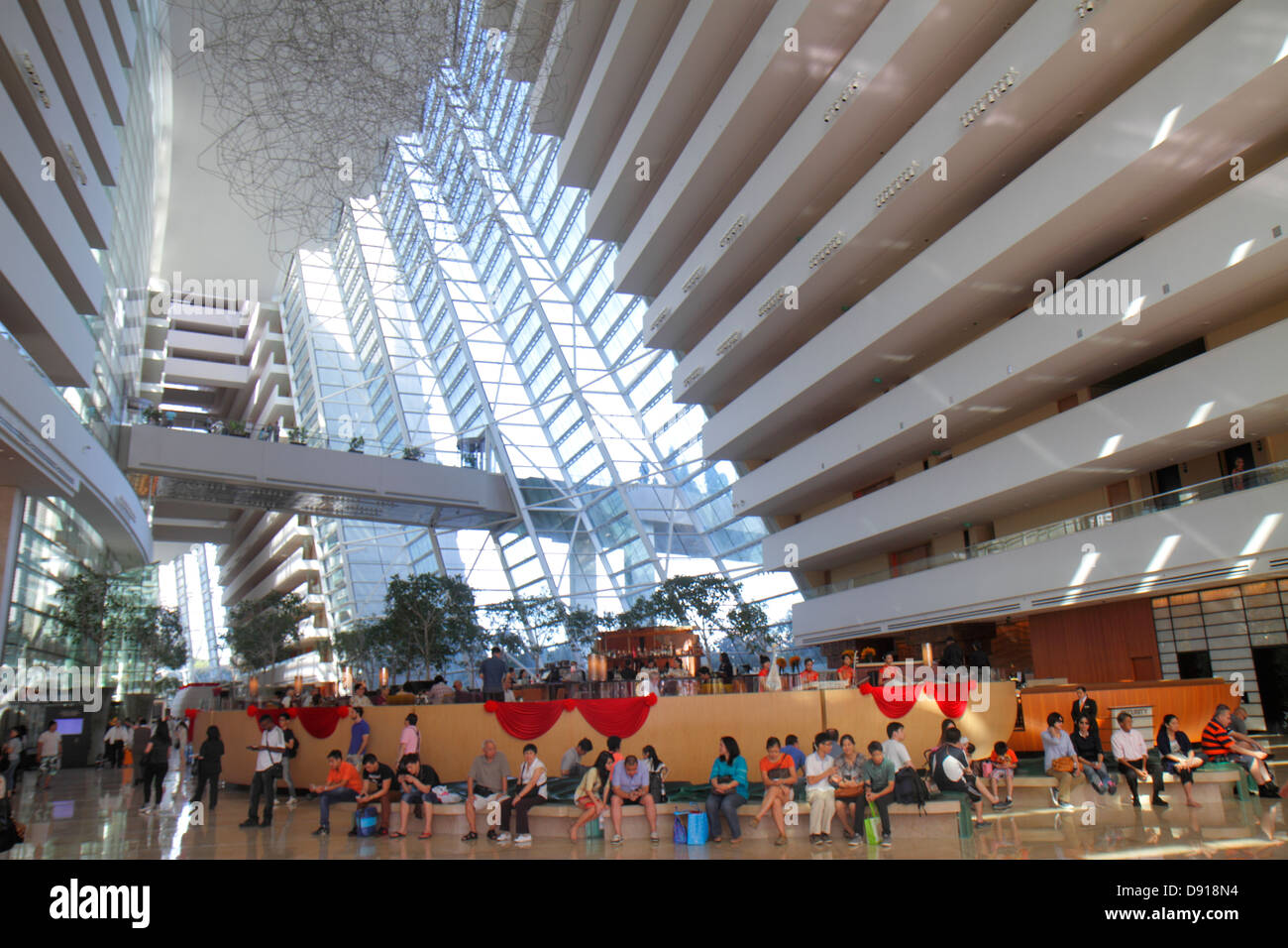 Singapore Marina Bay Sands, hôtel, hall, atrium, intérieur, Sing130202155 Banque D'Images