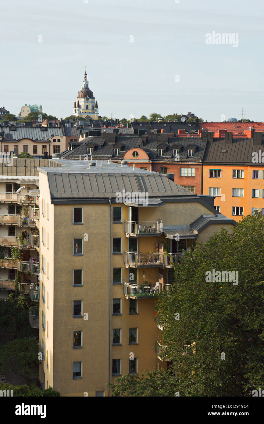 Appartement Maison, Stockholm, Suède. Banque D'Images