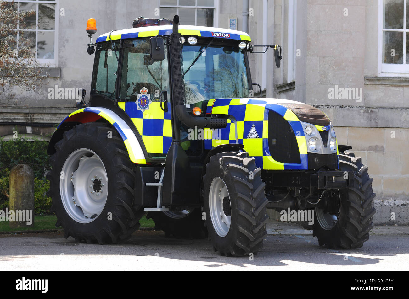 Le tracteur de la police, UK Banque D'Images