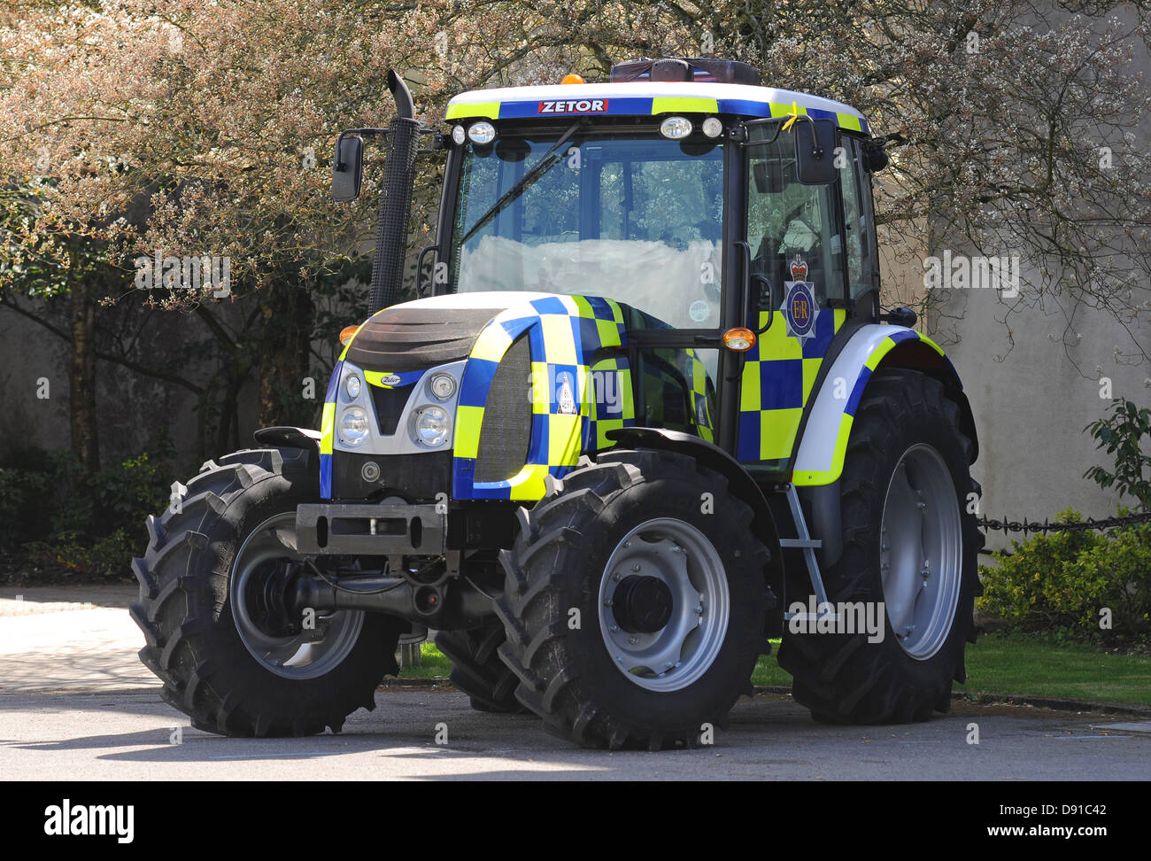 Le tracteur de la police, UK Banque D'Images