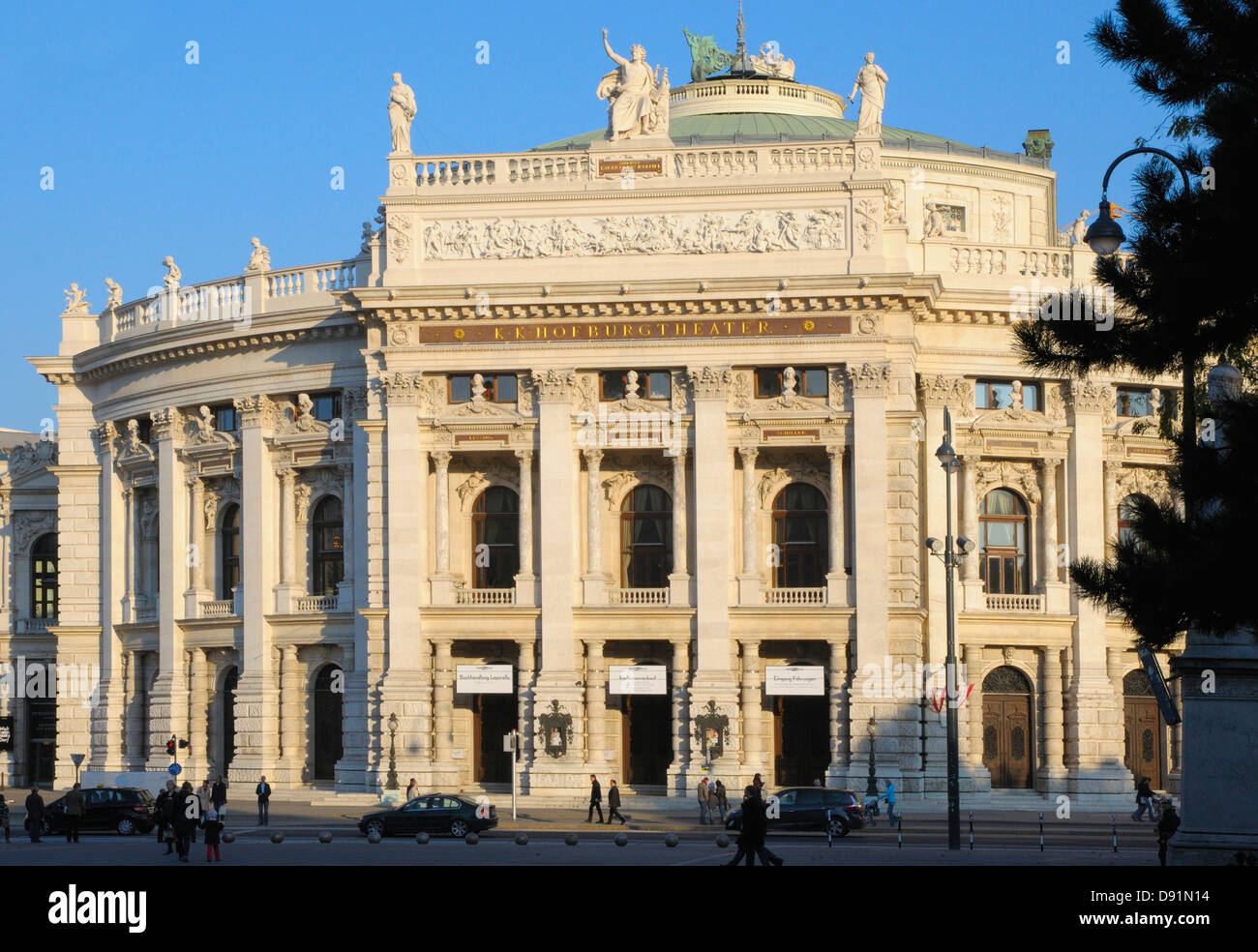Burgtheater à Vienne ring road Banque D'Images