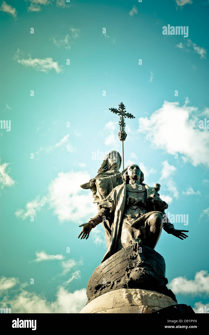 Monument de Christophe Colomb, Valladolid, Espagne Banque D'Images