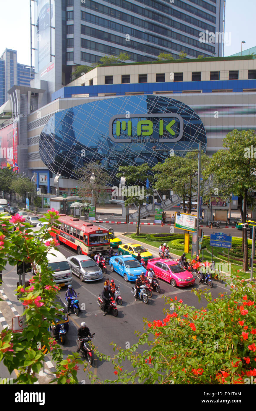 Thaïlande,Thai,Bangkok,Pathum WAN,Phaya Thai Road,MBK Center,centre,complexe,shopping shopper shoppers magasins marché marchés achat vendre Banque D'Images