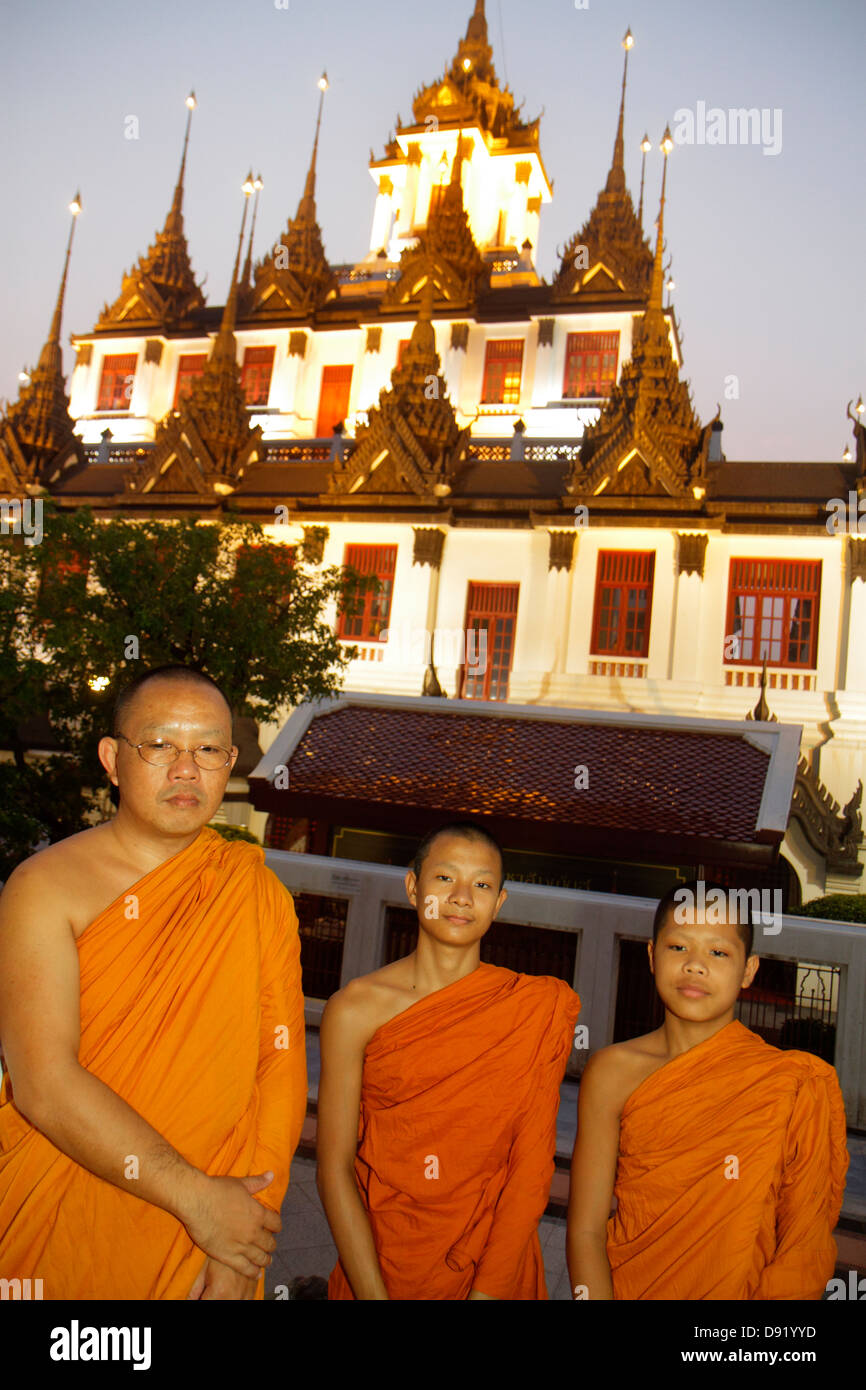 Bangkok Thaïlande,Thai,Phra Nakhon,Wat Ratchanatdaram,Temple bouddhiste,Loha Prasat,Pavillon Maha Chetsadabodin,salle d'exposition Rattanakosin,37 métal spi Banque D'Images